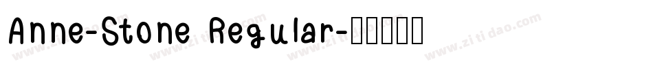 Anne-Stone Regular字体转换